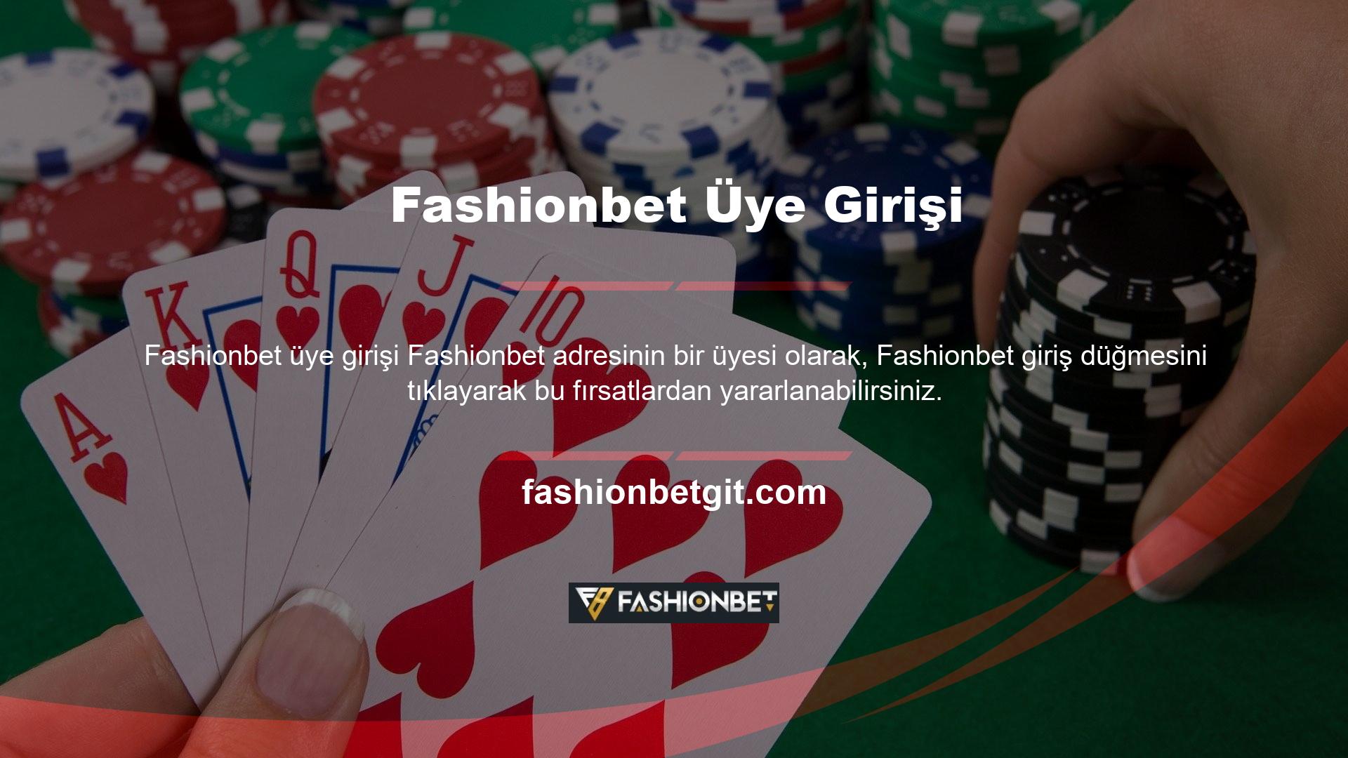 Dünyada birçok casino sitesi var, ancak kullanıcılar Fashionbet üyesi oluyorlar